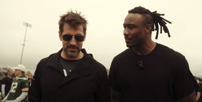 Aaron Rodgers Plays in Charity Flag Football Game While Awaiting New York Jets Trade