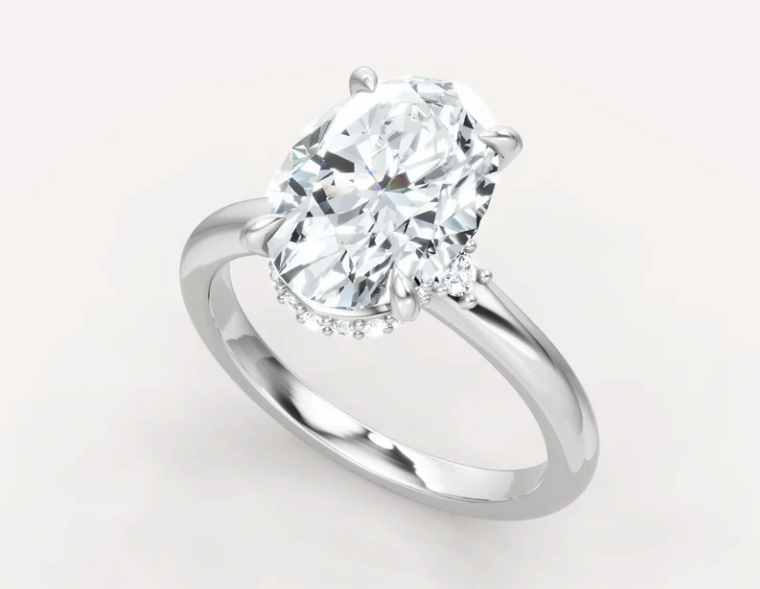 How to Design a Hidden Halo or Radiant Cut Engagement Ring Online